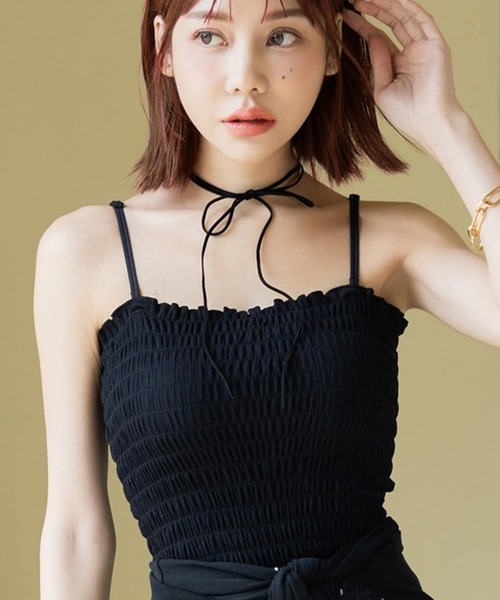 セール】3WAYシャーリングブラトップ《BRAmone Fashion Glamorous