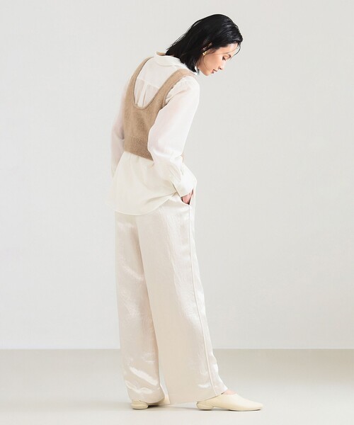 Demi-Luxe BEAMS ベージュワイドパンツ サイズ36 Demi-Luxe BEAMS（デミルクス ビームス）【別注】upper hights