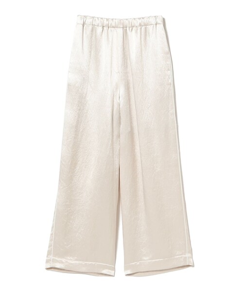 ■専用■美品 デミルクス ビームス 1,7万 フランス製生地のパンツ ホワイト Demi-Luxe BEAMS（デミルクス ビームス）ドライ オックス パンツ