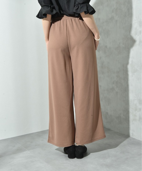 INTERPLANET（インタープラネット）の「カットジョーゼットウエストゴムワイドパンツ（その他パンツ・レディース・グレー/ブラック/モカ・FREE）」の19枚目の写真