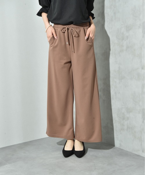 INTERPLANET（インタープラネット）の「カットジョーゼットウエストゴムワイドパンツ（その他パンツ・レディース・グレー/ブラック/モカ・FREE）」の20枚目の写真