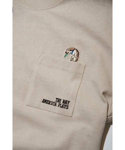 DISCUS ATHLETIC(ディスカス アスレチック)の「DISCUS ATHLETIC ディスカス アスレティック USAコットン刺繍Tシャツ(Tシャツ/カットソー・メンズ・ダークブルー/ホワイト/ブラック/グレイッシュベージュ・M/L)」の7枚目の写真