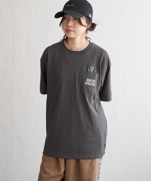 DISCUS ATHLETIC(ディスカス アスレチック)の「DISCUS ATHLETIC ディスカス アスレティック USAコットン刺繍Tシャツ(Tシャツ/カットソー・メンズ・ダークブルー/ホワイト/ブラック/グレイッシュベージュ・M/L)」の21枚目の写真