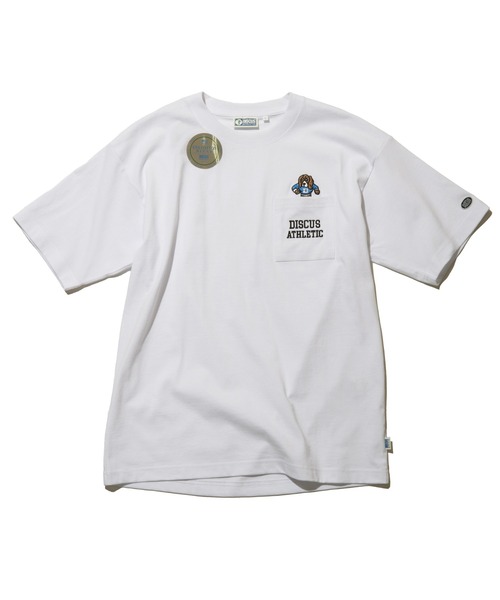 DISCUS ATHLETIC(ディスカス アスレチック)の「DISCUS ATHLETIC ディスカス アスレティック USAコットン刺繍Tシャツ(Tシャツ/カットソー・メンズ・ダークブルー/ホワイト/ブラック/グレイッシュベージュ・M/L)」の12枚目の写真