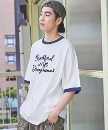 niko and... | コード刺繍リンガーＴシャツ(Tシャツ/カットソー)