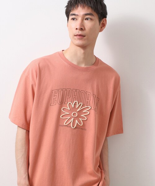 THE SHOP TK (ザ ショップ ティーケー )の「刺繍ロゴ半袖Tシャツ 【洗濯機OK/ユニセックス】(Tシャツ/カットソー・メンズ・ホワイト/ネイビー/ベビーピンク・02/03)」の4枚目の写真