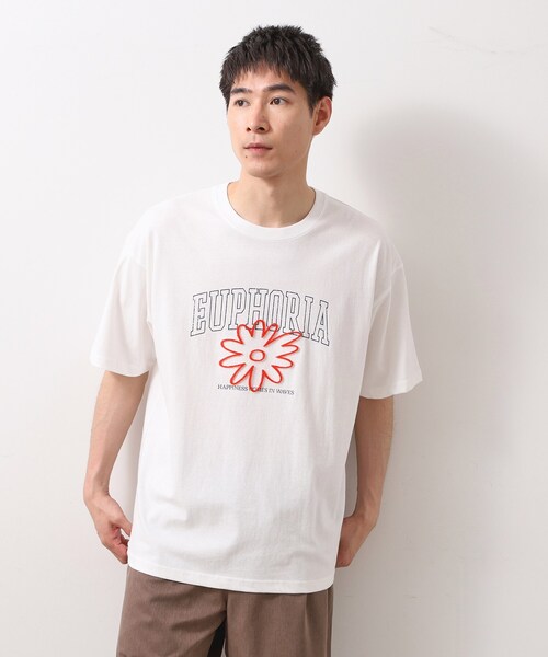 THE SHOP TK (ザ ショップ ティーケー )の「刺繍ロゴ半袖Tシャツ 【洗濯機OK/ユニセックス】(Tシャツ/カットソー・メンズ・ホワイト/ネイビー/ベビーピンク・02/03)」の8枚目の写真