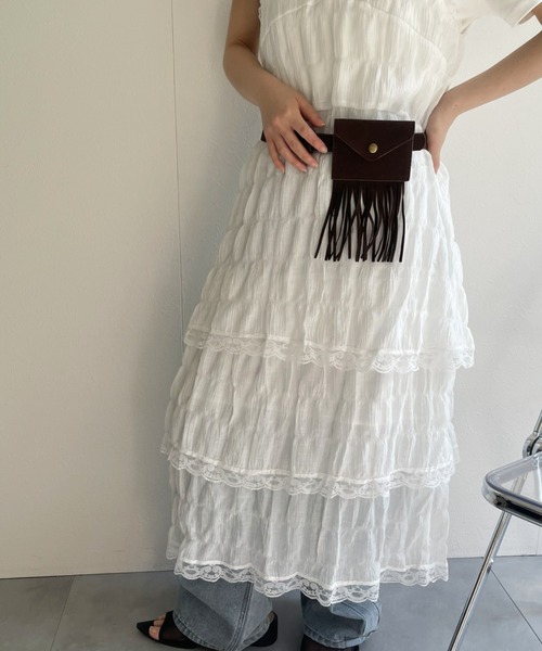 LAC-VERT(ラック・ヴェール)の「ウエスタンウエストポーチベルト(ベルト・レディース・ブラウン/ベージュ・FREE)」の5枚目の写真