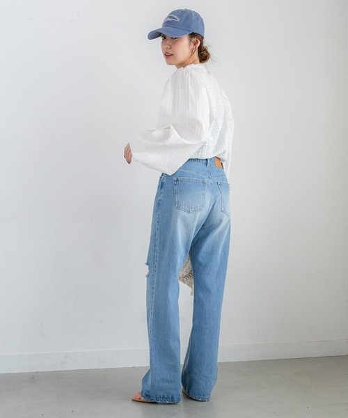 PICHI(ピイチ)の「ダメージデニム(デニムパンツ・レディース・ブルー・M/L/LL/S)」の19枚目の写真