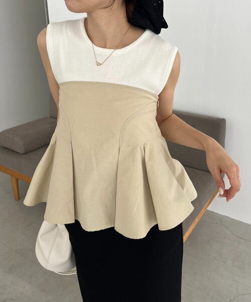 カプリシュレマージュ ペプラムビスチェ セール】【セットアイテム】インナーSETペプラムビスチェ