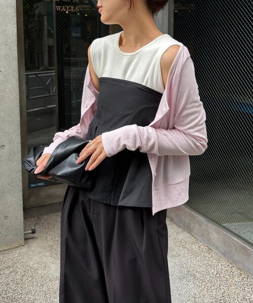 セール】【セットアイテム】インナーSETペプラムビスチェ