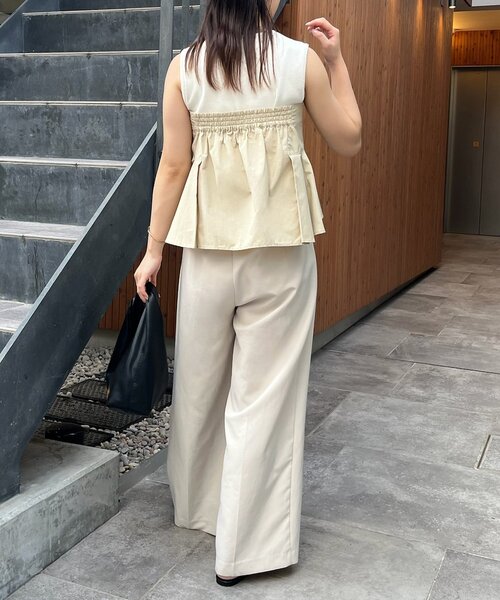 カプリシュレマージュ ペプラムビスチェ CAPRICIEUX LE'MAGE（カプリシューレマージュ）の「シャーリング