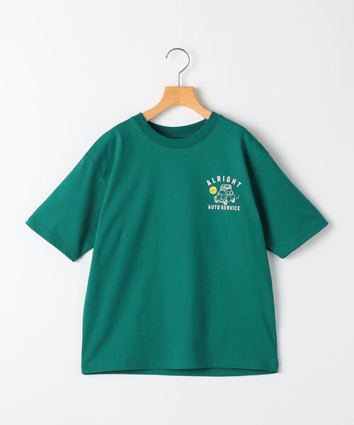 SHIPS（シップス）の「SHIPS KIDS:140～160cm / プリント 半袖 TEE（Tシャツ/カットソー・キッズ・ホワイト/グリーン・140/150/160）」の2枚目の写真