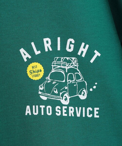 SHIPS（シップス）の「SHIPS KIDS:140～160cm / プリント 半袖 TEE（Tシャツ/カットソー・キッズ・ホワイト/グリーン・140/150/160）」の6枚目の写真