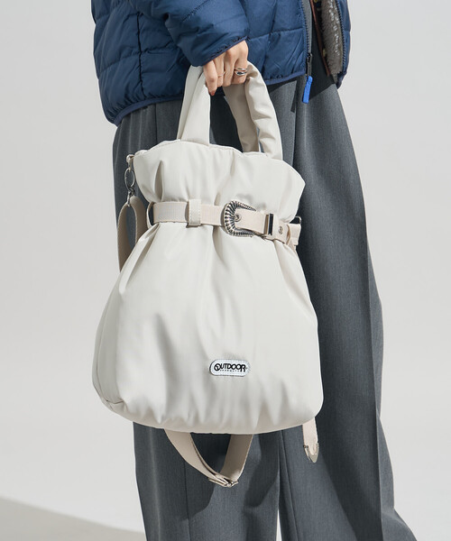 FREAK'S STORE(フリークスストア)の「OUTDOOR PRODUCTS × FREAK'S STORE/アウトドアプロダクツ 別注 2WAY コンチョベルトバッグ【限定展開】/A4サイズトート/ノートPC収納可能(ショルダーバッグ・レディース・ブラック/ブラウン/ナチュラル・ONE SIZE)」の12枚目の写真