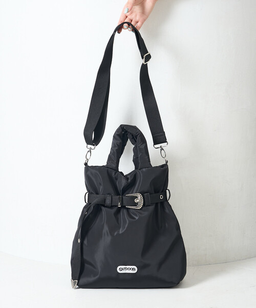 FREAK'S STORE(フリークスストア)の「OUTDOOR PRODUCTS × FREAK'S STORE/アウトドアプロダクツ 別注 2WAY コンチョベルトバッグ【限定展開】/A4サイズトート/ノートPC収納可能(ショルダーバッグ・レディース・ブラック/ブラウン/ナチュラル・ONE SIZE)」の16枚目の写真