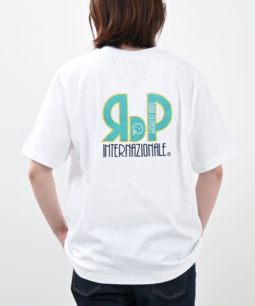 Felt-Maglietta（フェルトマリエッタ）の「[ROUXDI PERFE ルゥディパフィー]RDPフロントロゴ刺繍Tシャツ（Tシャツ/カットソー・メンズ・ブラック/ホワイト・SMALL/MEDIUM/LARGE）」の3枚目の写真