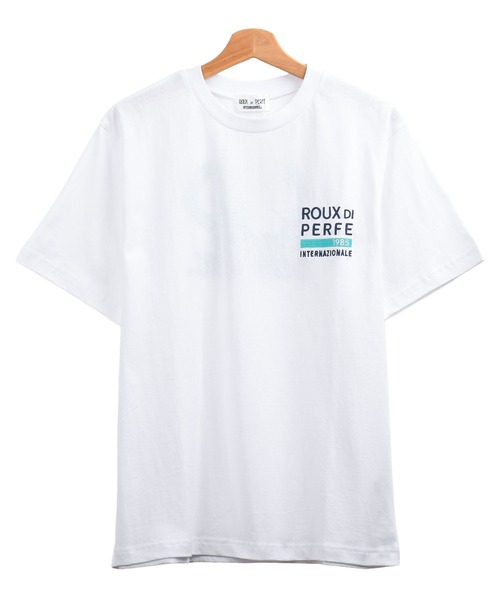 Felt-Maglietta（フェルトマリエッタ）の「[ROUXDI PERFE ルゥディパフィー]RDPフロントロゴ刺繍Tシャツ（Tシャツ/カットソー・メンズ・ブラック/ホワイト・SMALL/MEDIUM/LARGE）」の6枚目の写真
