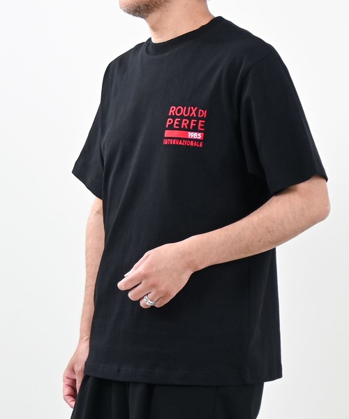 Felt-Maglietta（フェルトマリエッタ）の「[ROUXDI PERFE ルゥディパフィー]RDPフロントロゴ刺繍Tシャツ（Tシャツ/カットソー・メンズ・ブラック/ホワイト・SMALL/MEDIUM/LARGE）」の12枚目の写真