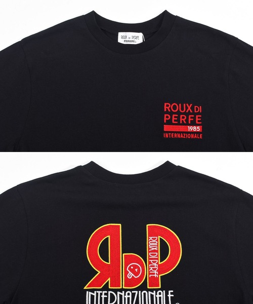 Felt-Maglietta（フェルトマリエッタ）の「[ROUXDI PERFE ルゥディパフィー]RDPフロントロゴ刺繍Tシャツ（Tシャツ/カットソー・メンズ・ブラック/ホワイト・SMALL/MEDIUM/LARGE）」の16枚目の写真