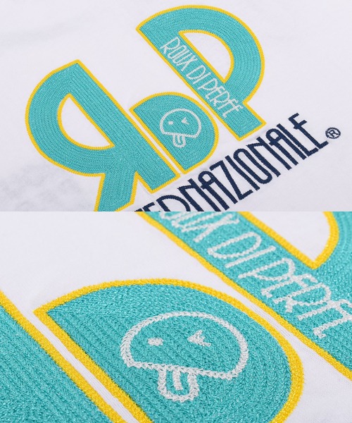 Felt-Maglietta（フェルトマリエッタ）の「[ROUXDI PERFE ルゥディパフィー]RDPフロントロゴ刺繍Tシャツ（Tシャツ/カットソー・メンズ・ブラック/ホワイト・SMALL/MEDIUM/LARGE）」の22枚目の写真