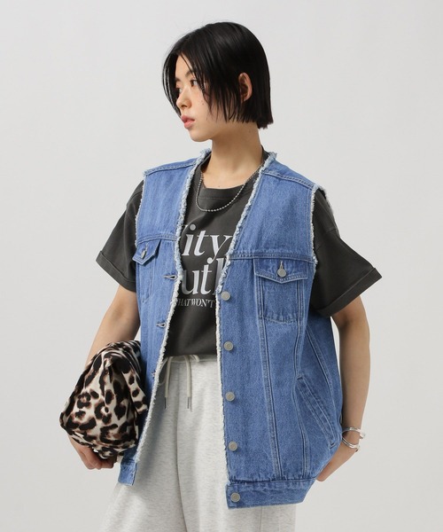 【激安通販オンラインショップ】 デニムジレ（ベスト）｜BAYFLOW（ベイフロー）のファッション トップス