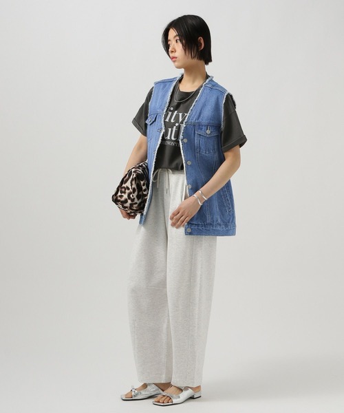 BAYFLOW（ベイフロー）の「デニムジレ（ベスト・レディース・インディゴブルー/ライトブルー・FREE）」の8枚目の写真