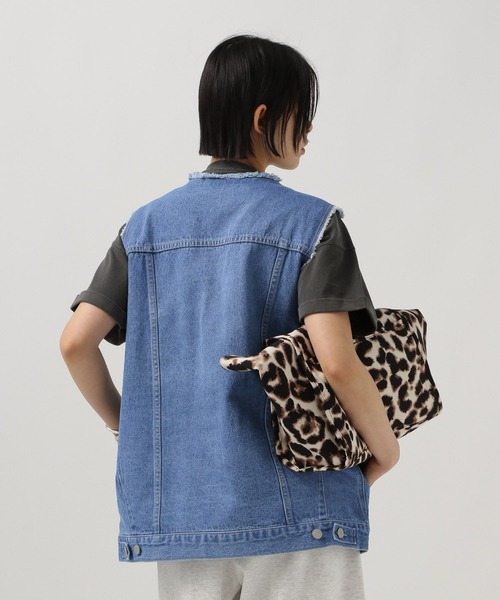 BAYFLOW（ベイフロー）の「デニムジレ（ベスト・レディース・インディゴブルー/ライトブルー・FREE）」の12枚目の写真