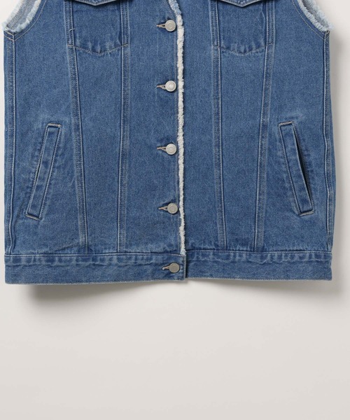 BAYFLOW（ベイフロー）の「デニムジレ（ベスト・レディース・インディゴブルー/ライトブルー・FREE）」の18枚目の写真