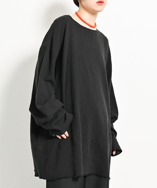 CITYSHOP(シティーショップ)の「《追加》ASA/C BIO WASH PULLOVER 4:ブラウス(シャツ/ブラウス・レディース・イエロー/ホワイト/ブラック・FREE)」の3枚目の写真