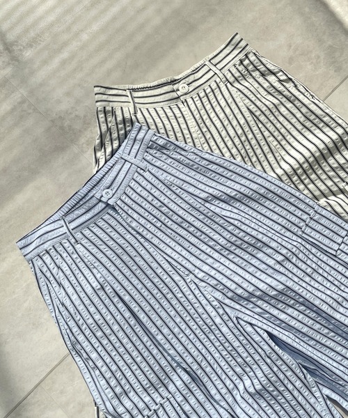 ABYS（アビス）の「ストライプカーゴパンツ（カーゴパンツ・レディース・オフホワイト/ブルー・FREE）」の21枚目の写真