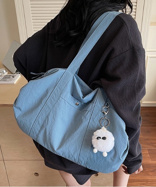 gossip!ロサンゼルス(ゴシップロサンゼルス)の「防水 かわいい 水泳 水着 バッグ 軽量 ボストンバッグ 【チャーム付】 Y2K(ショルダーバッグ・レディース・ピンク/ベージュ/ブラック/ブルー・FREE)」の20枚目の写真