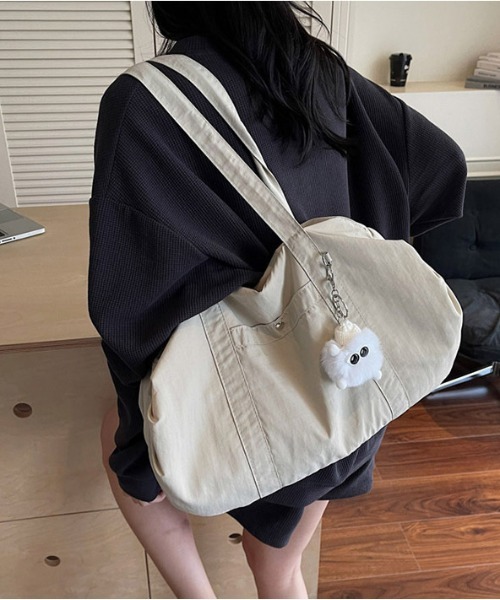 gossip!ロサンゼルス(ゴシップロサンゼルス)の「防水 かわいい 水泳 水着 バッグ 軽量 ボストンバッグ 【チャーム付】 Y2K(ショルダーバッグ・レディース・ピンク/ベージュ/ブラック/ブルー・FREE)」の18枚目の写真