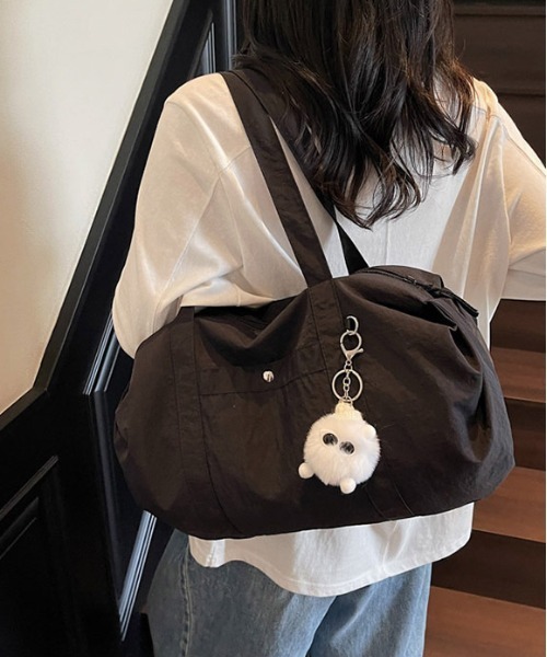 gossip!ロサンゼルス(ゴシップロサンゼルス)の「防水 かわいい 水泳 水着 バッグ 軽量 ボストンバッグ 【チャーム付】 Y2K(ショルダーバッグ・レディース・ピンク/ベージュ/ブラック/ブルー・FREE)」の9枚目の写真