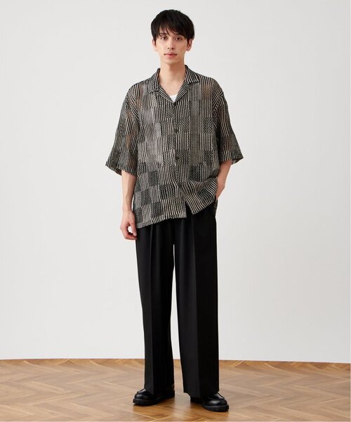 B.C STOCK（ベーセーストック）の「《追加》インドレース アソートオープンカラーシャツ（シャツ/ブラウス・メンズ・ブラウン/ブラック系その他/ブルー系その他/ブラック/ネイビー/レッド・MEDIUM/LARGE）」の11枚目の写真