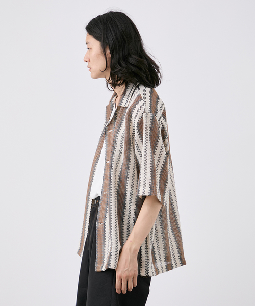 B.C STOCK（ベーセーストック）の「《追加》インドレース アソートオープンカラーシャツ（シャツ/ブラウス・メンズ・ブラウン/ブラック系その他/ブルー系その他/ブラック/ネイビー/レッド・MEDIUM/LARGE）」の17枚目の写真