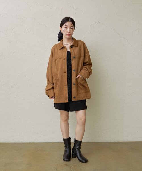 Omekashi(オメカシ)の「スエードジャケット(その他アウター・レディース・カーキ/キャメル・FREE)」の15枚目の写真