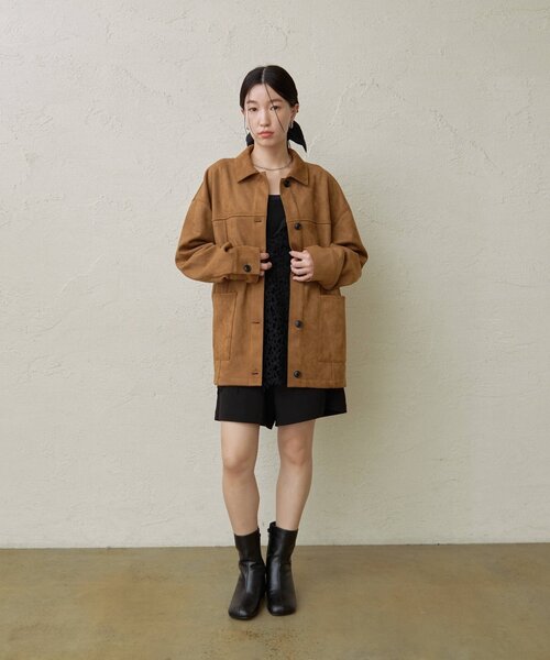 Omekashi(オメカシ)の「スエードジャケット(その他アウター・レディース・カーキ/キャメル・FREE)」の16枚目の写真