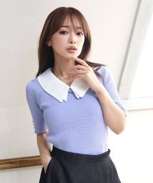 接触冷感ウォッシャブル　2WAY襟プルオーバー