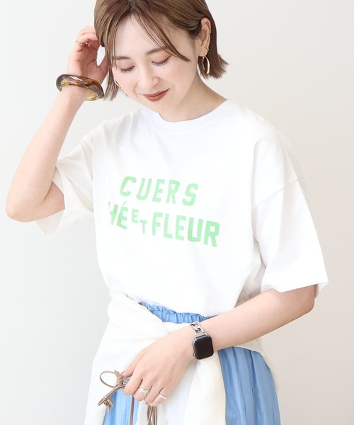 AMERICAN HOLIC(アメリカンホリック)の「デザインカレッジロゴプリントTシャツ(Tシャツ/カットソー・レディース・ブラック/オフホワイト/ネイビー・M/L)」の13枚目の写真