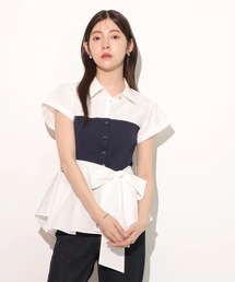 アプワイザーリッシェ♡ランダムフリルニットプルオーバー♡新品♡白 Apuweiser-riche（アプワイザーリッシェ）の「ランダムフリル
