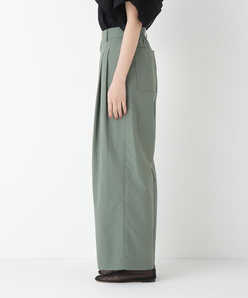 セール】◇ 綿ナイロンタッサータックワイドパンツ（その他パンツ