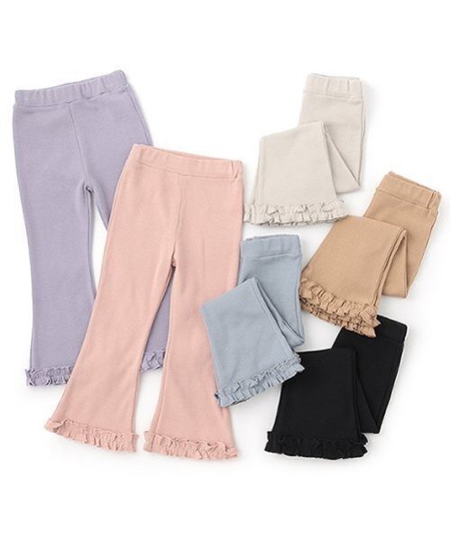 Lycee mine(リセマイン)の「【ともパン】裾ふりふりギャザーフレアパンツ(その他パンツ・キッズ・ピンク/ブラック/Moca/ライトグレー/ライラック/ブルーグレー・110cm/100cm/130cm/120cm/140cm)」の18枚目の写真