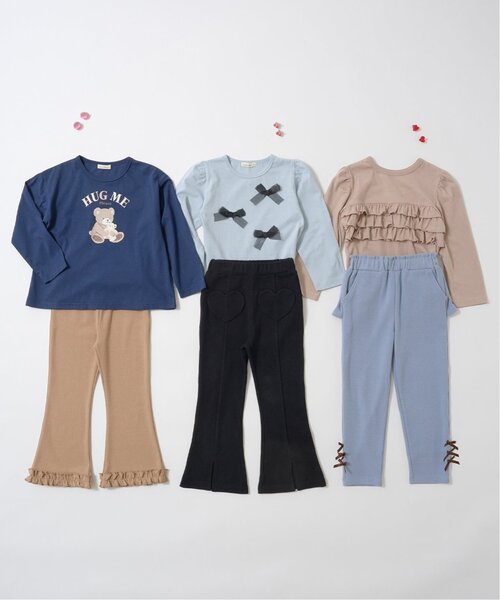 Lycee mine(リセマイン)の「【ともパン】裾ふりふりギャザーフレアパンツ(その他パンツ・キッズ・ピンク/ブラック/Moca/ライトグレー/ライラック/ブルーグレー・110cm/100cm/130cm/120cm/140cm)」の22枚目の写真