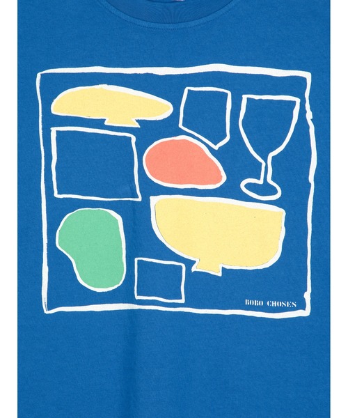 BOBO CHOSES(ボボショーズ)の「After Seven boxy T-shirt(Tシャツ/カットソー・レディース・ブルー・S/M/XL/L/XS)」の3枚目の写真