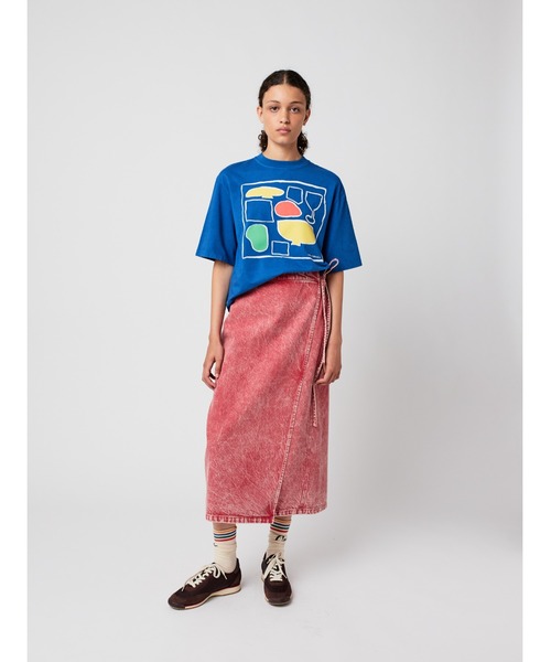 BOBO CHOSES(ボボショーズ)の「After Seven boxy T-shirt(Tシャツ/カットソー・レディース・ブルー・S/M/XL/L/XS)」の4枚目の写真