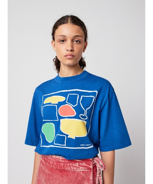 BOBO CHOSES(ボボショーズ)の「After Seven boxy T-shirt(Tシャツ/カットソー・レディース・ブルー・S/M/XL/L/XS)」の10枚目の写真