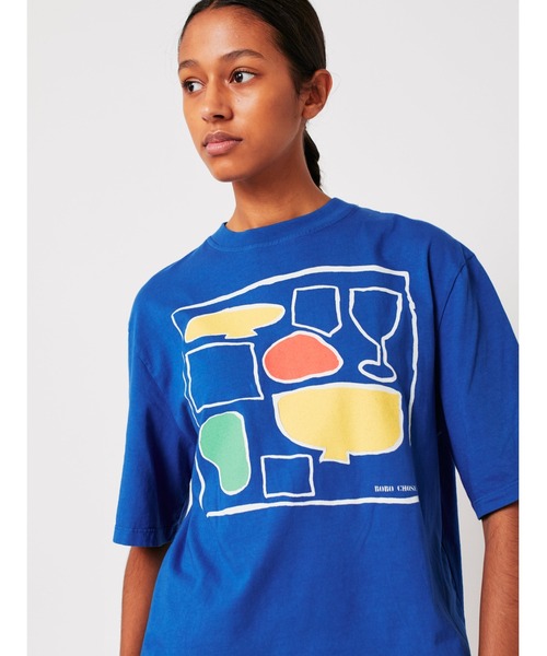 BOBO CHOSES(ボボショーズ)の「After Seven boxy T-shirt(Tシャツ/カットソー・レディース・ブルー・S/M/XL/L/XS)」の12枚目の写真
