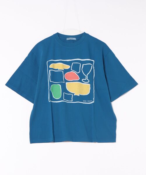 BOBO CHOSES(ボボショーズ)の「After Seven boxy T-shirt(Tシャツ/カットソー・レディース・ブルー・S/M/XL/L/XS)」の9枚目の写真