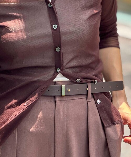 NOLLEY’S（ノーリーズ）の「シングルカンベルト（ベルト・レディース・ブラウン/ブラック・FREE）」の2枚目の写真